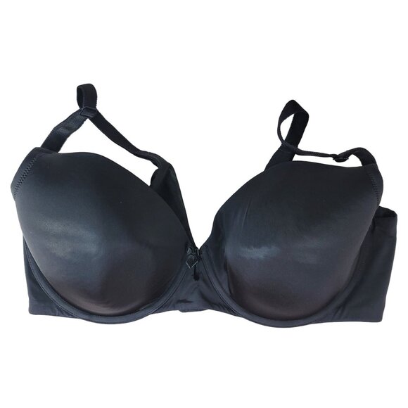 Torrid Curve T Shirt Bra Black 38DD Adj Plunge Seamless Full Coverage Underwire - Picture 1 of 8